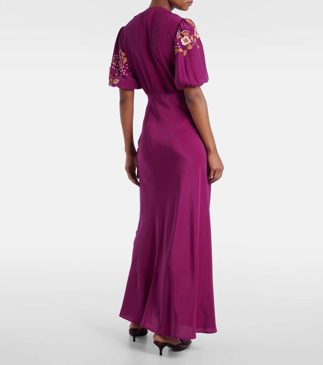 La DoubleJ - Marlene embroidered silk gown