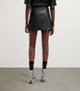 Black Leather Renai Mini Skirt