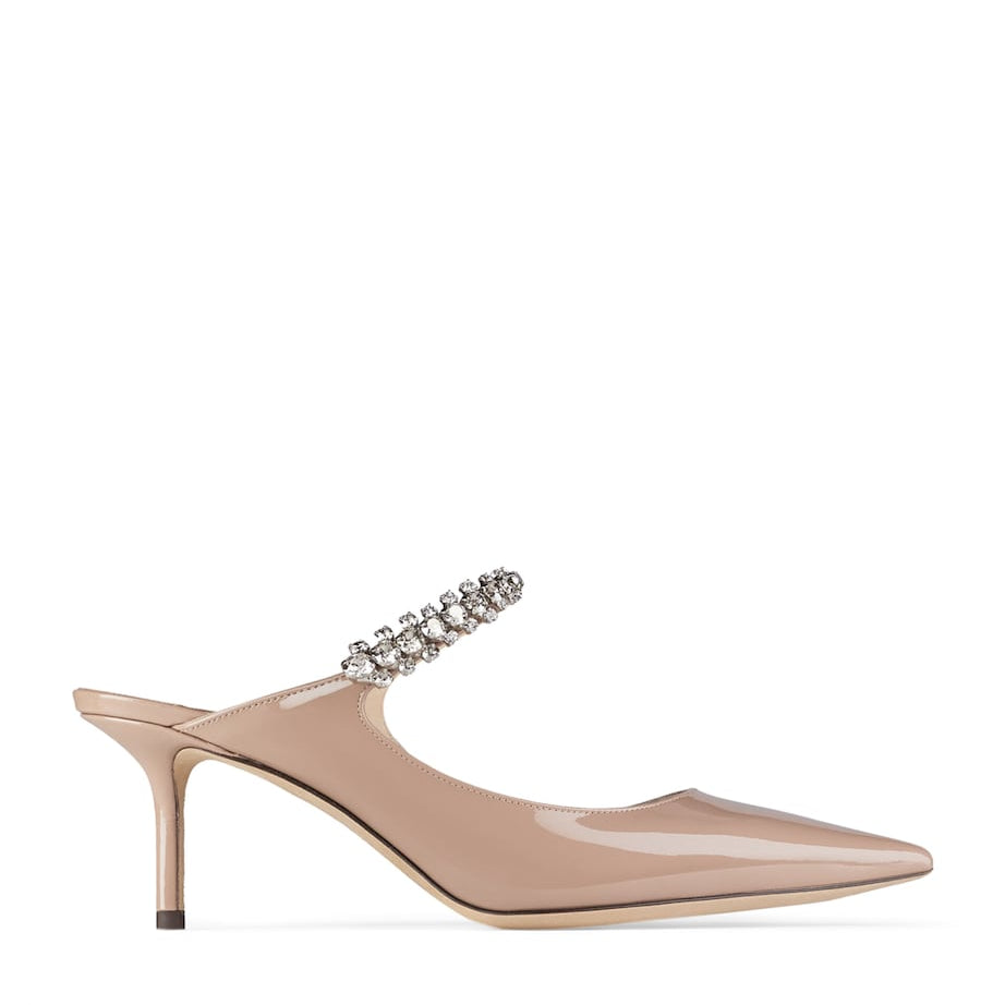 Jimmy Choo Pink Bing 65 Leather Mules