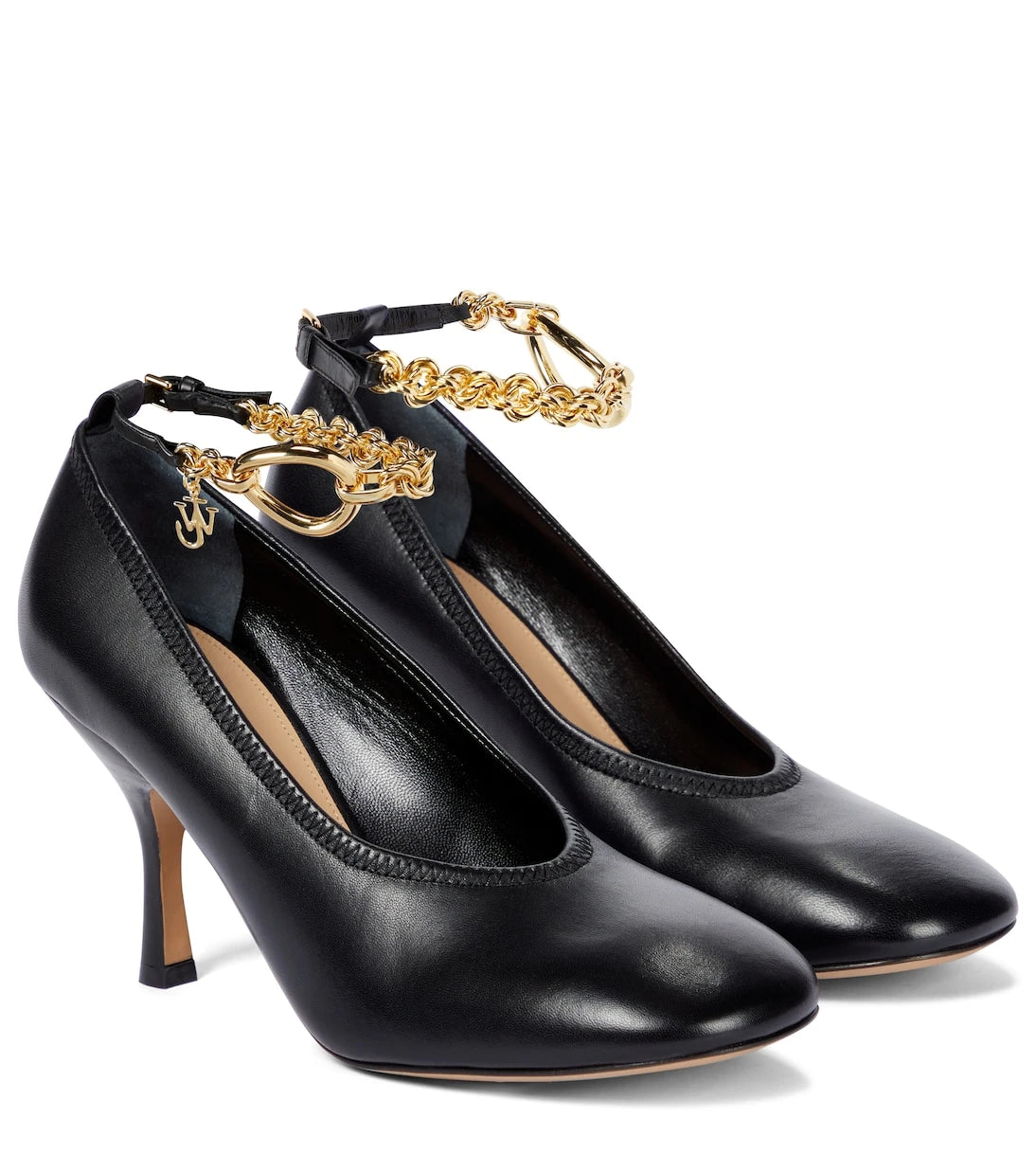 JW Anderson - Embellished leather pumps