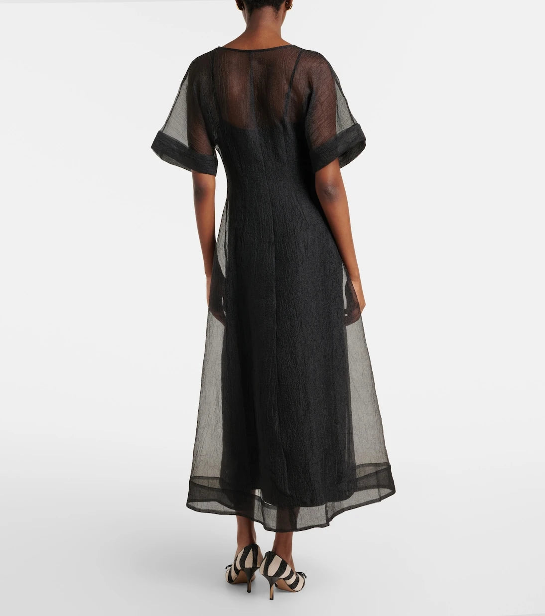 Staud - Elle organza midi dress