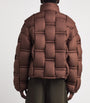 Raxxy Brown 3D Down-Filled Angular Puffer Jacket