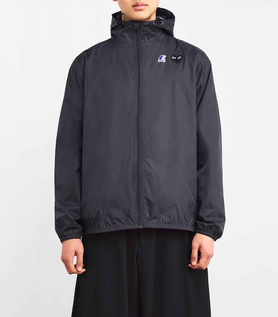 Comme Des Garçons Play Black x K-Way Nylon Water-Resistant Jacket