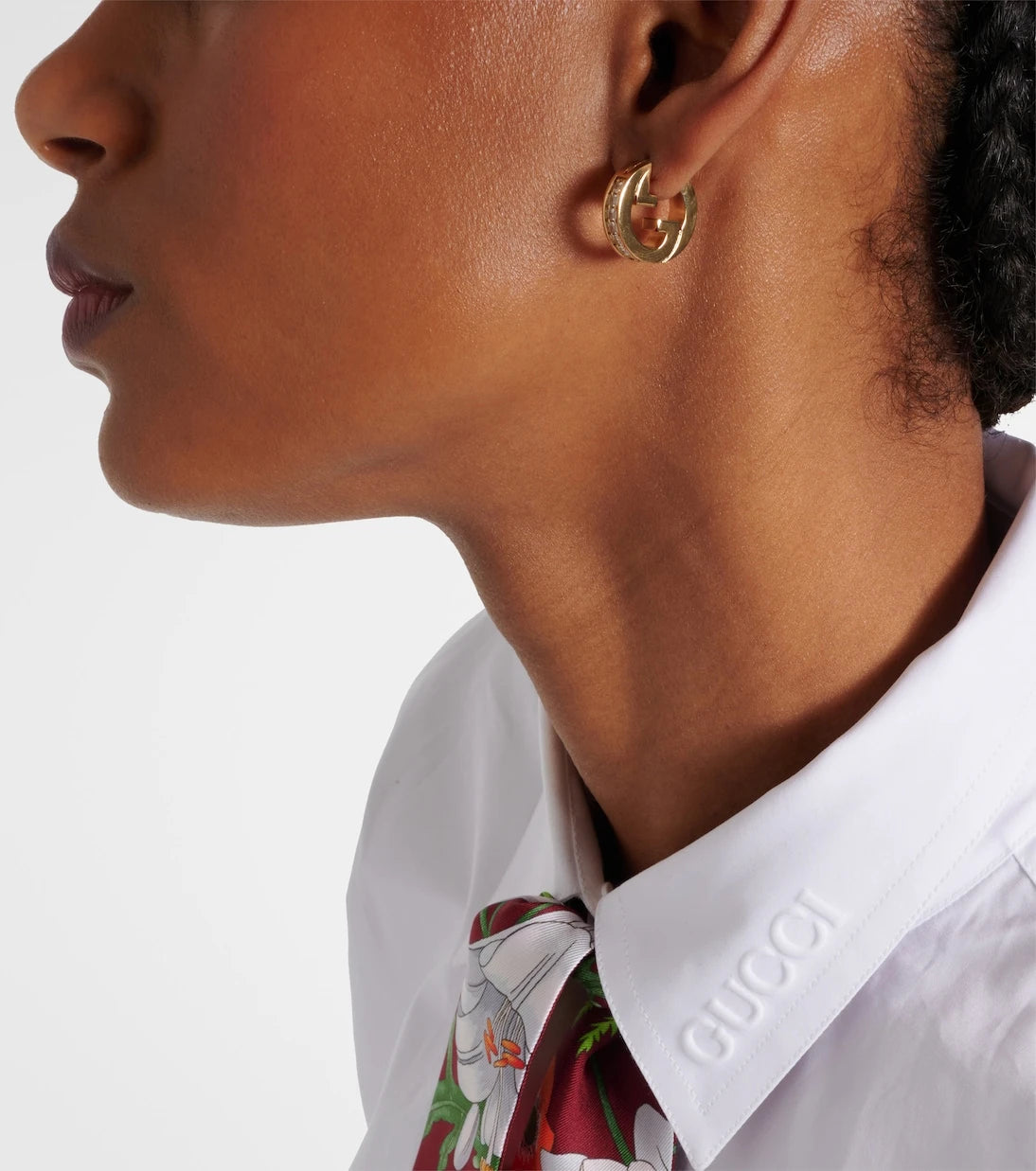 Gucci - Gucci Blondie Mini embellished earrings