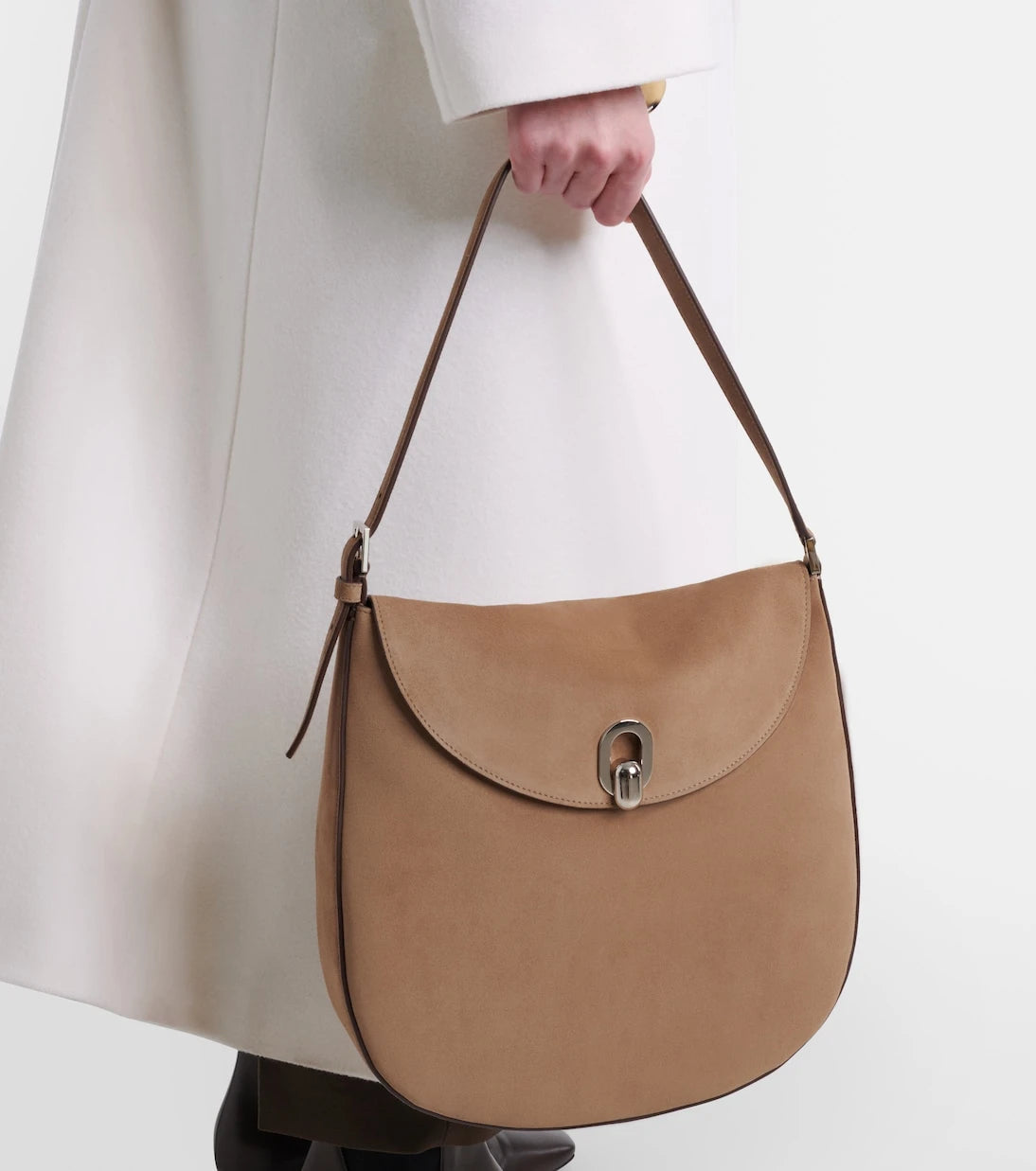 Savette - Tondo Large suede shoulder bag