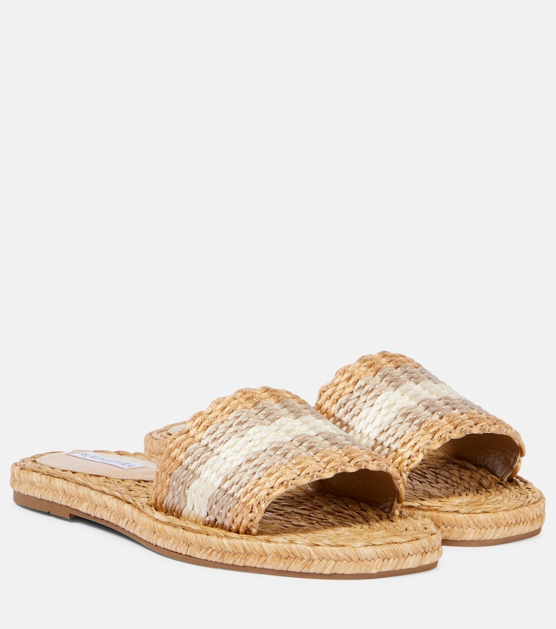 Aquazzura - Playa raffia slides