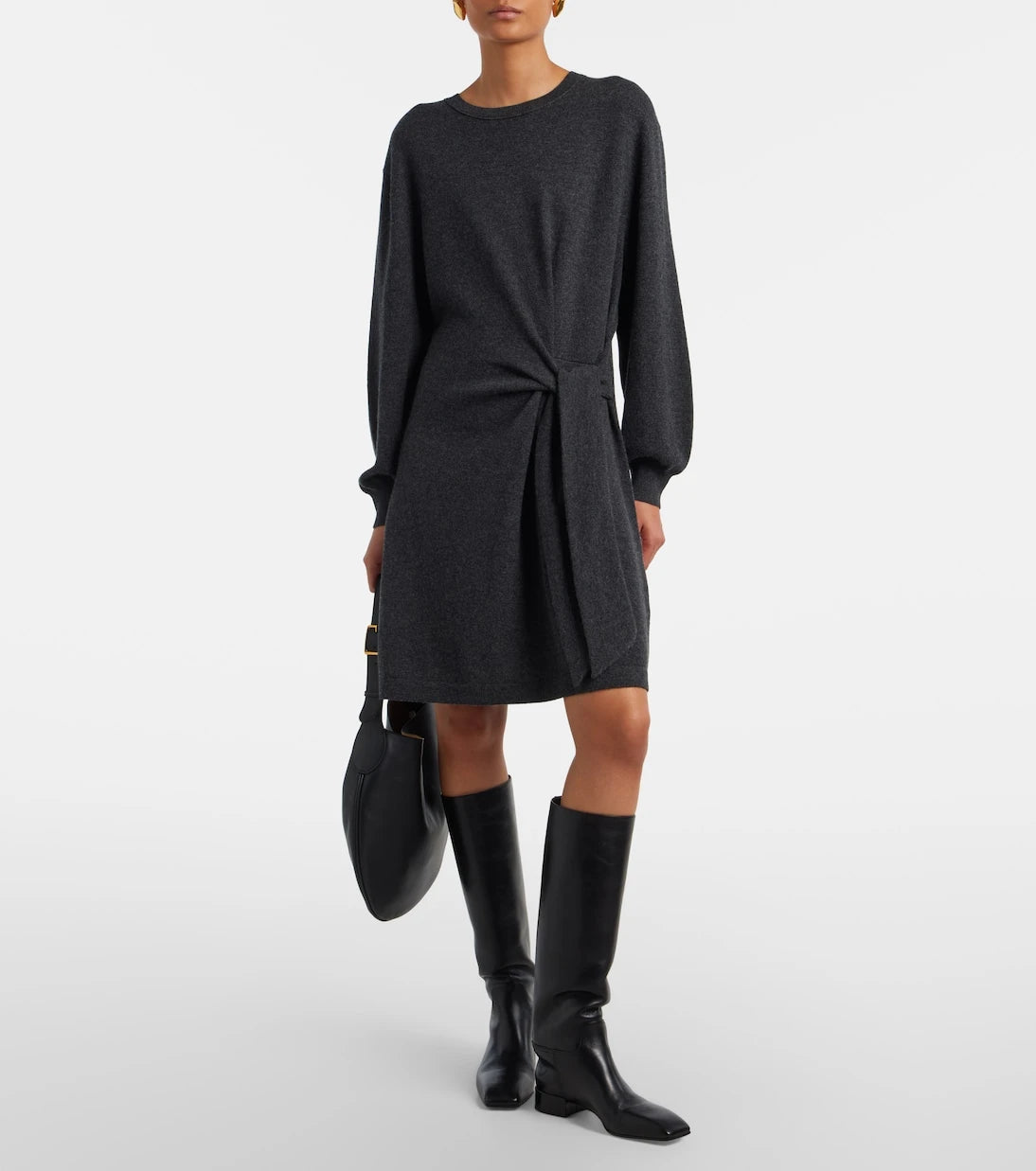 Lisa Yang - Abrielle gathered cashmere sweater dress