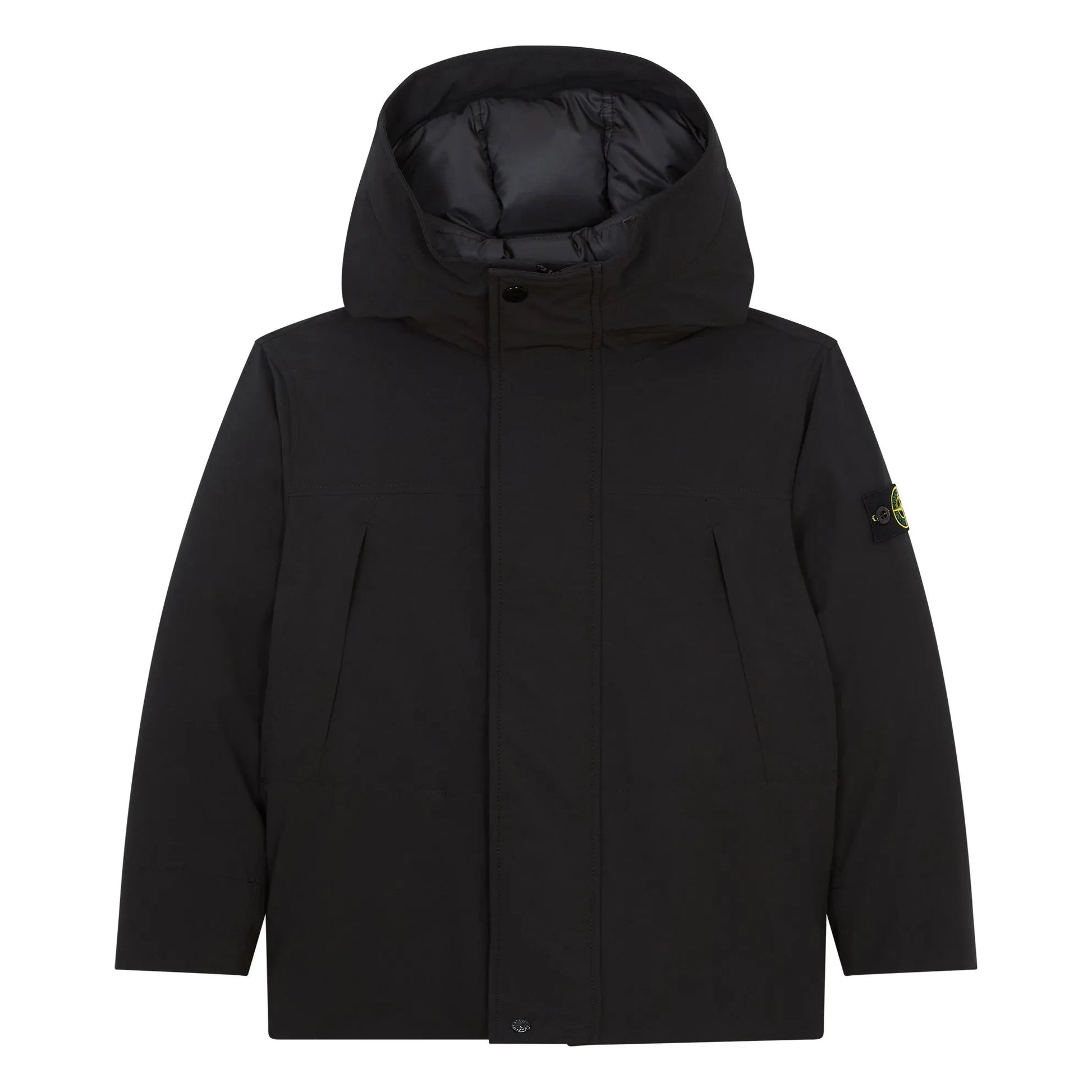 Stone Island - Logo parka | Black