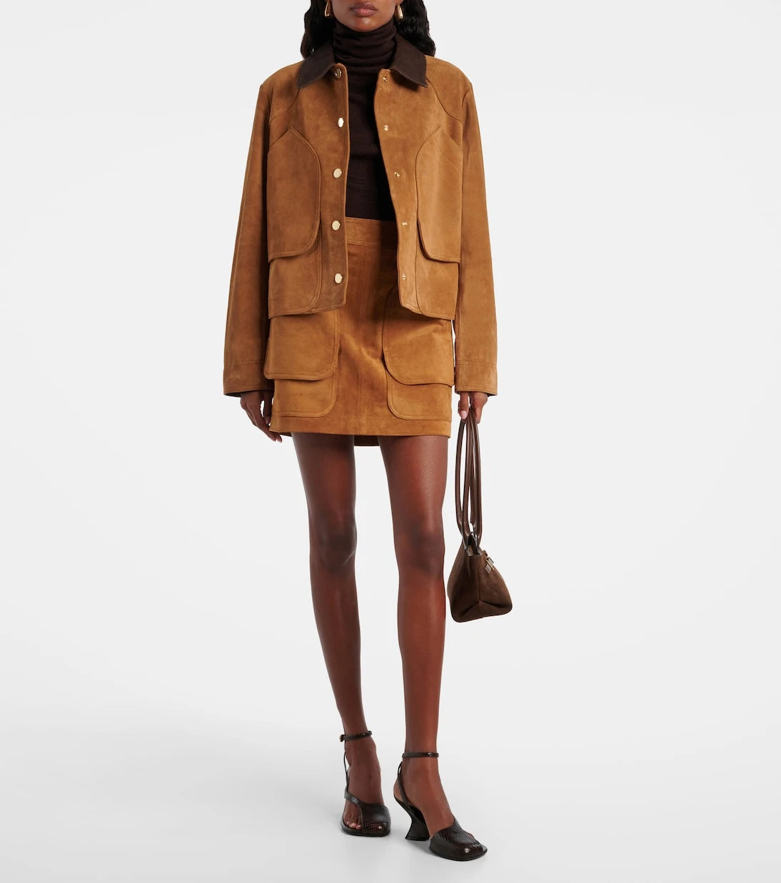 Veronica Beard - Norwood suede miniskirt