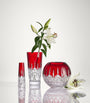 Crystal Lismore Red Vase (25cm)
