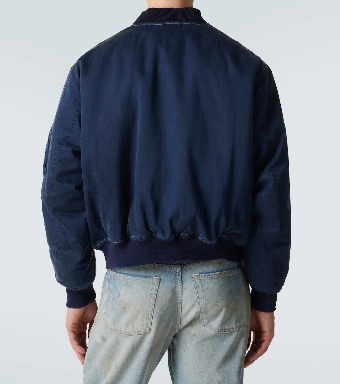 A.Presse - Vintage silk and cotton bomber jacket