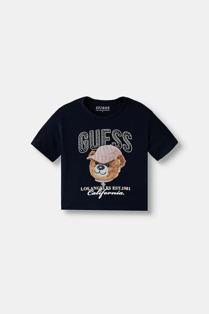 Guess Çocuklar için pamuklu elastanlı tişört