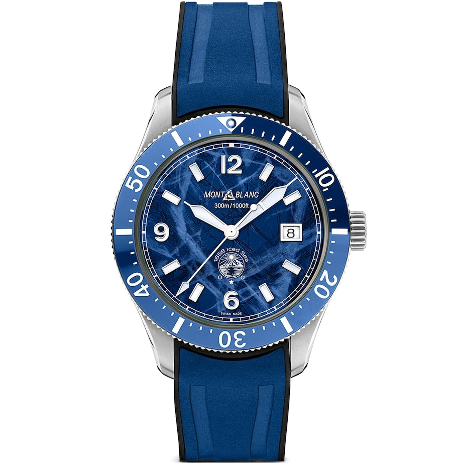 Stainless Steel 1858 Iced Sea Automatic Date Watch 41mm