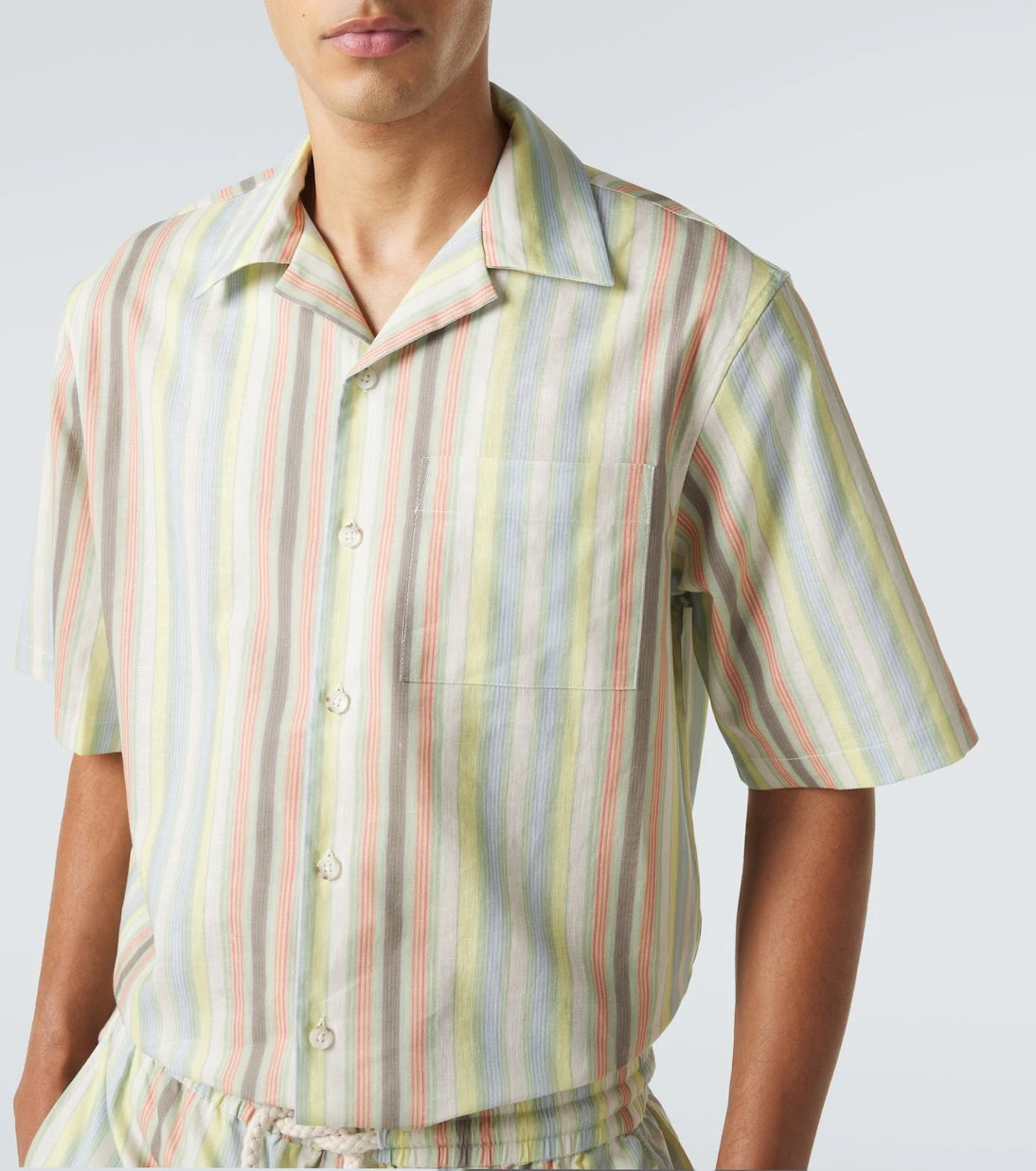 Commas - Striped linen shirt
