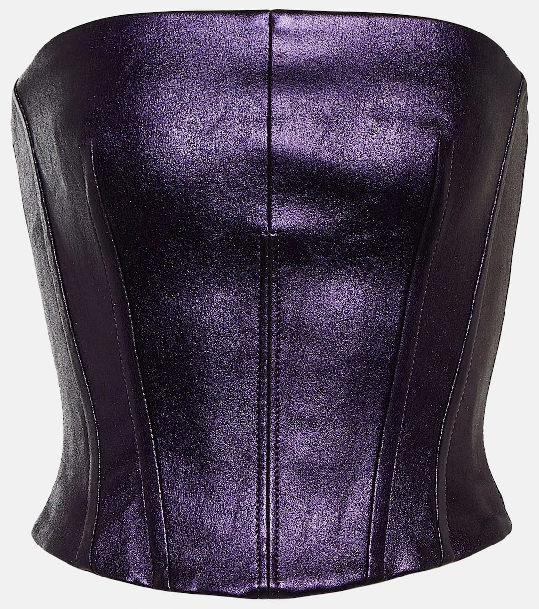 Stouls - Rosalia metallic leather bustier