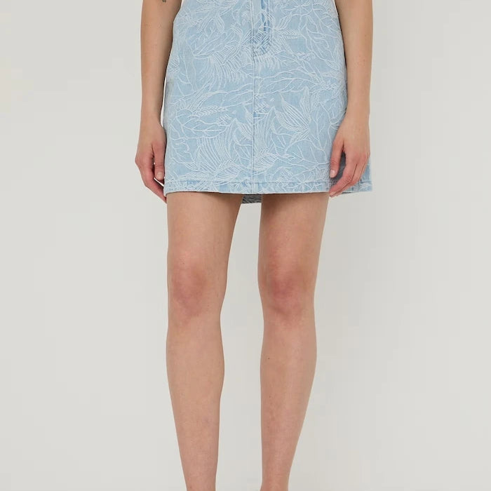 Medicine denim trapez etek