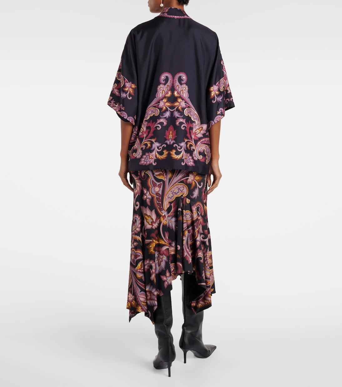 Etro - جاكيت بيزلي حريري