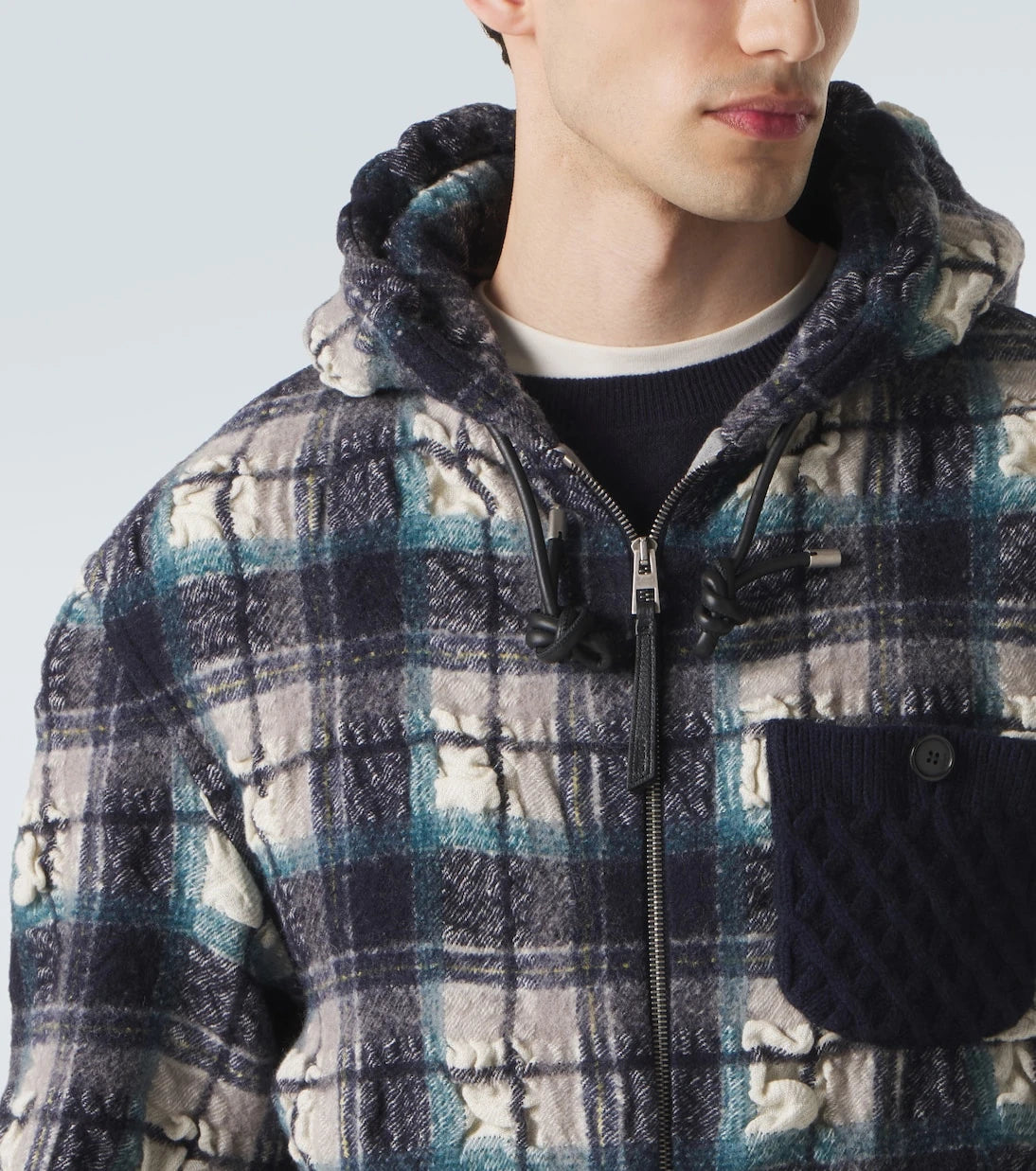 Loewe - Plaid wool and linen jacket