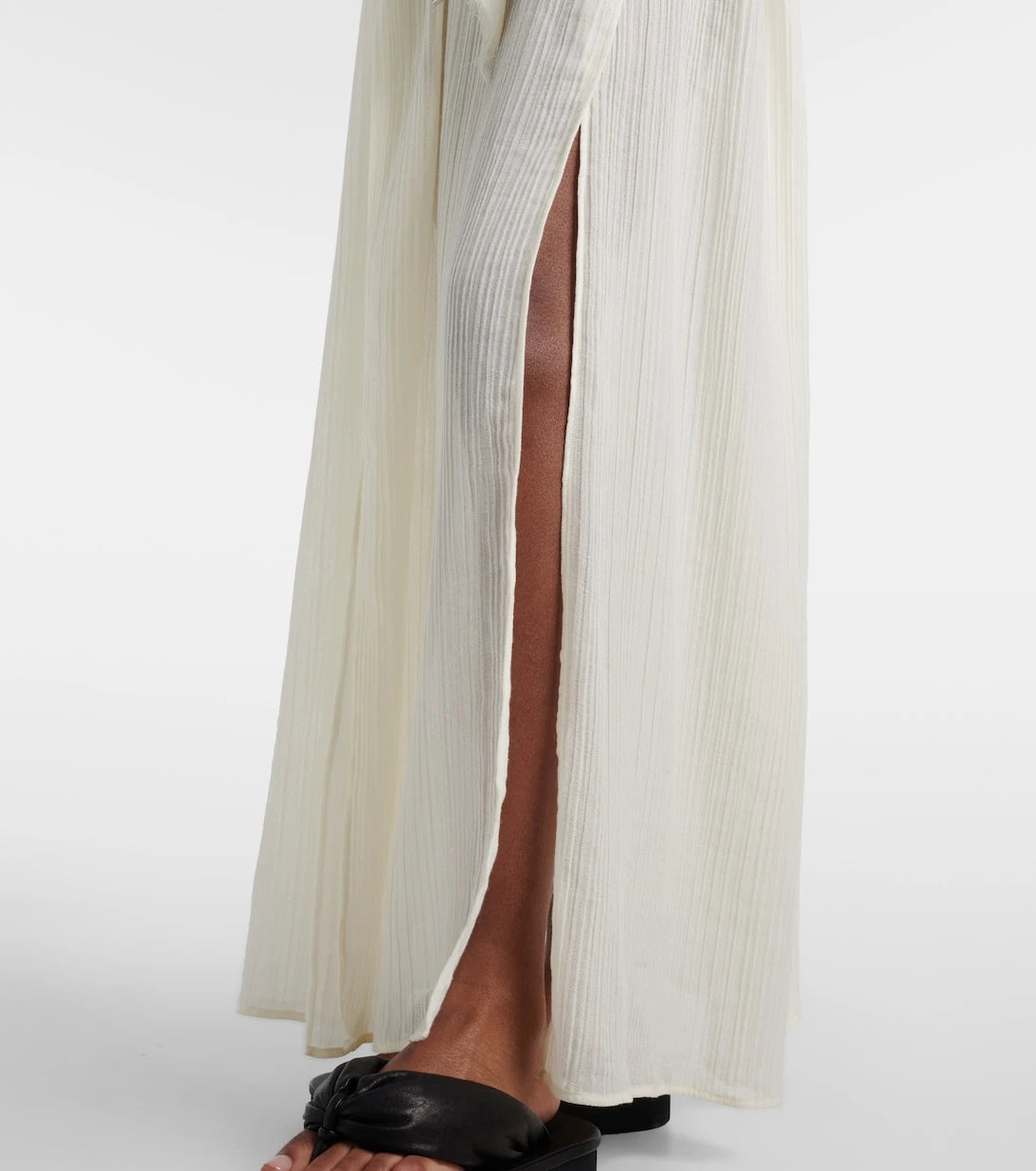 The Attico - Ruffled cotton maxi dress