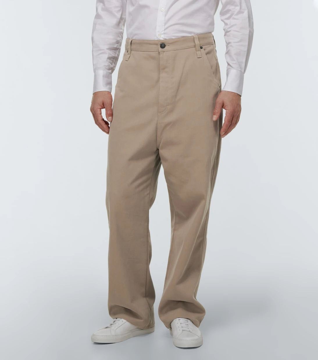 Ami Paris - Alex Fit straight cotton gabardine pants