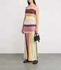 Silk Stripe Fontana Maxi Dress