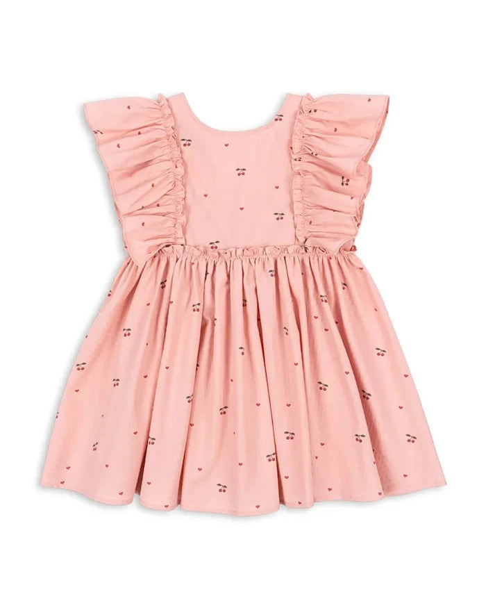 Konges Sløjd pamuk elbise EVIA FRILL DRESS GOTS