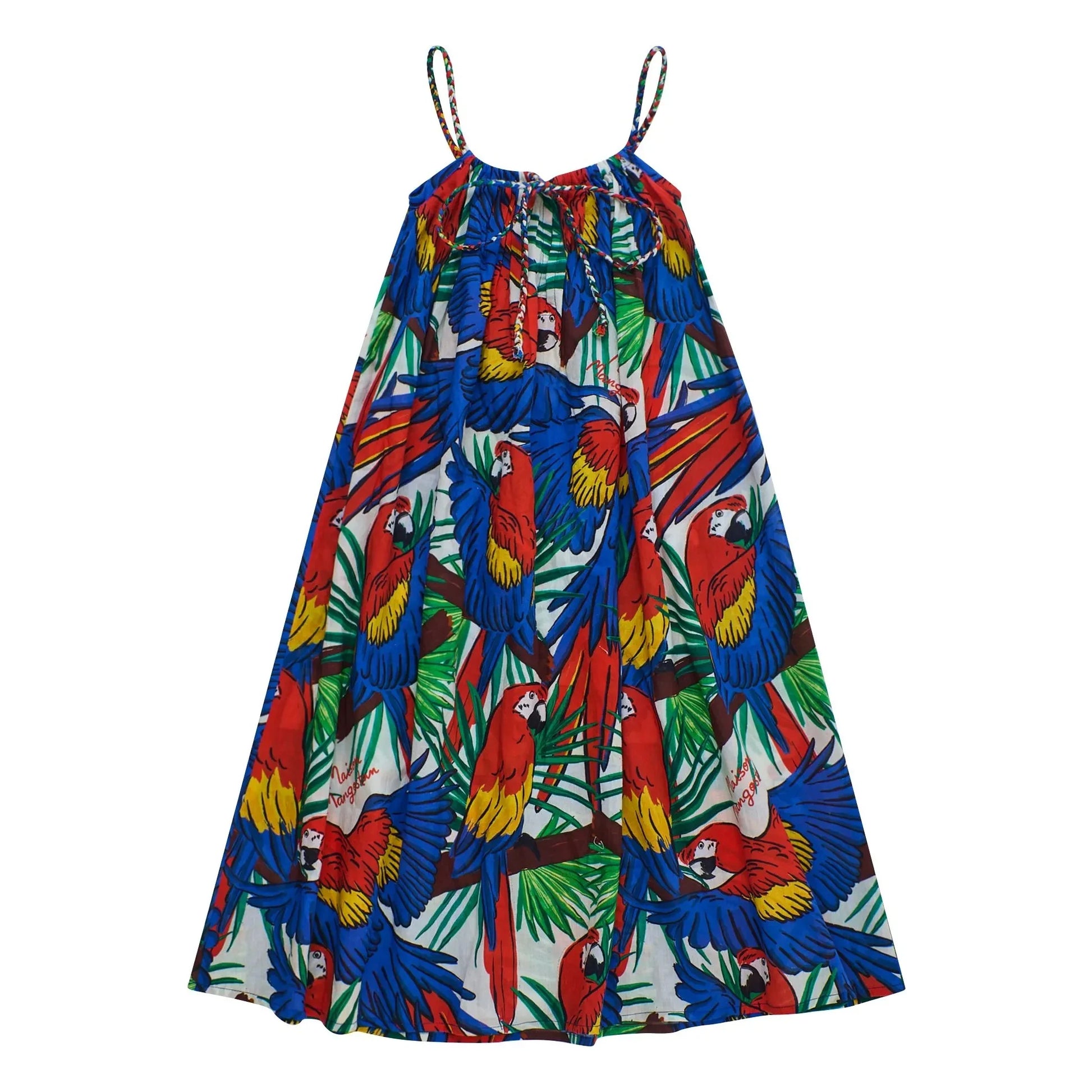 Maison Mangostan - Parrot dress | Blue