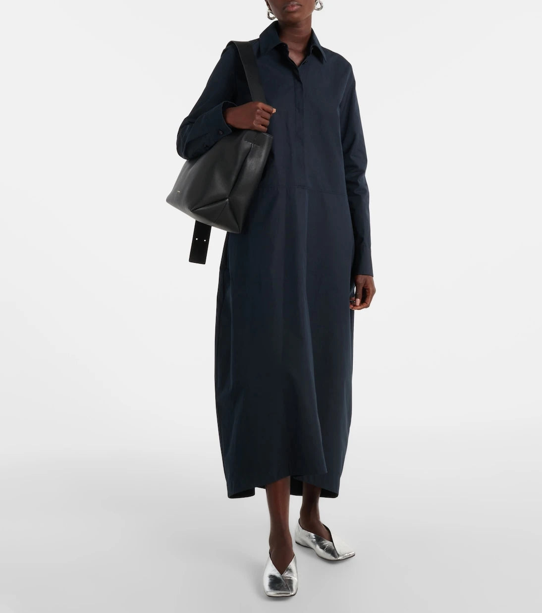 Jil Sander - Metallic leather ballet flats