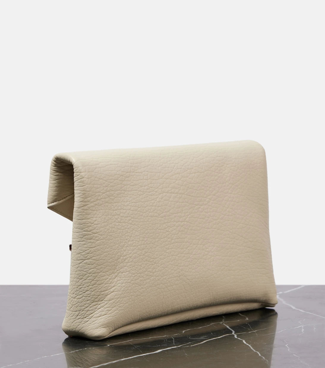 Saint Laurent - Cassandre Large leather clutch