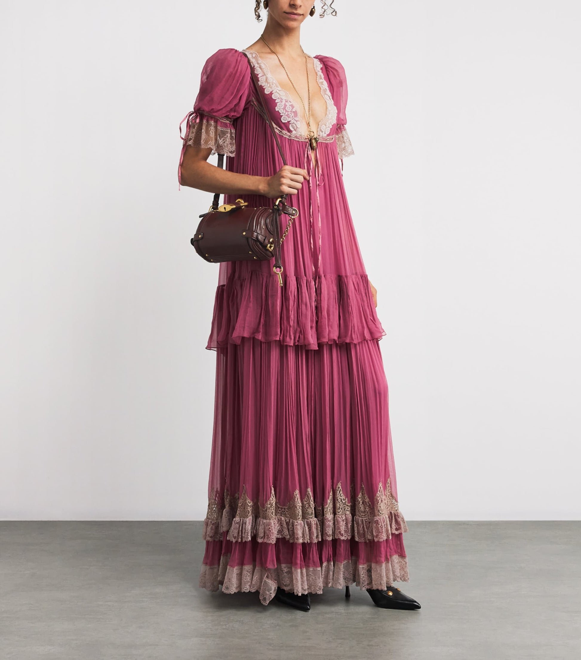 Mini Leather Paddington Shoulder Bag CRAFTY BROWN