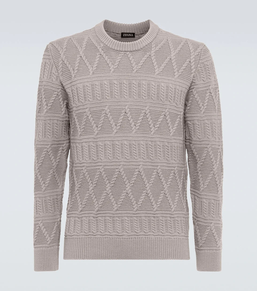 Zegna - Aran wool sweater