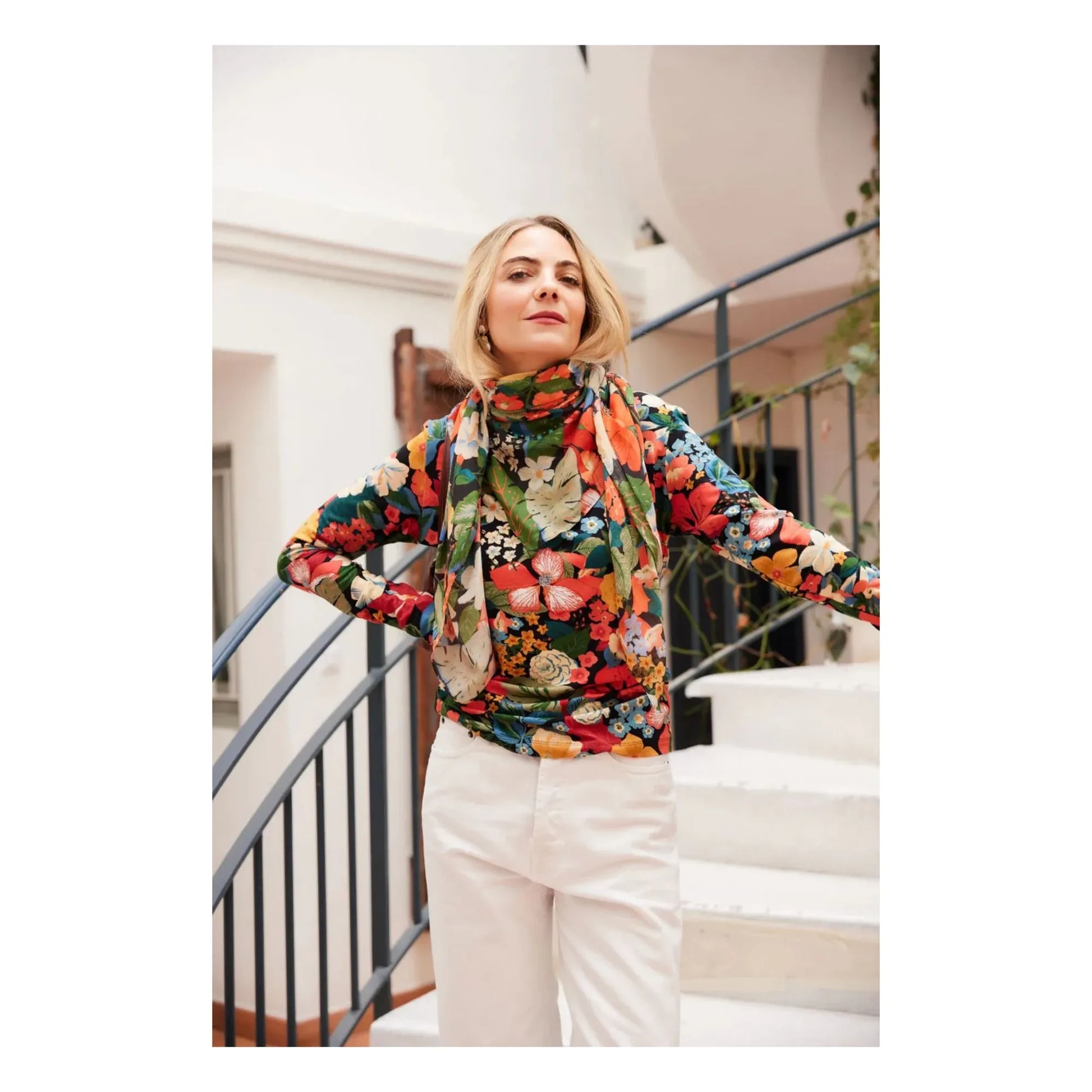 Paloma Collection - Alma Berries scarf | Green