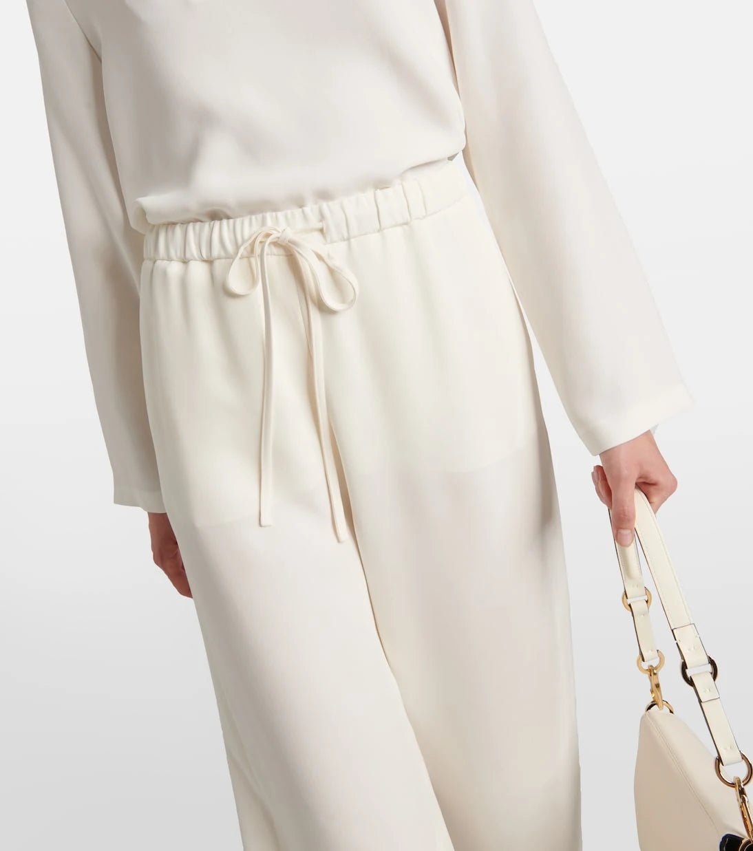 Valentino - Cady Couture high-rise wide-leg pants
