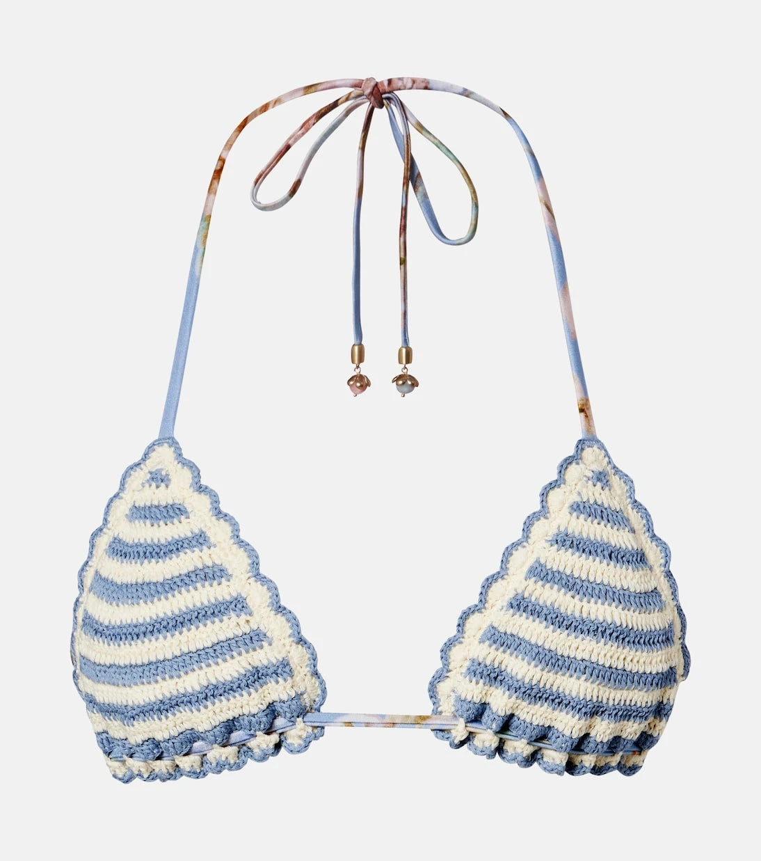 Zimmermann - Awaken floral crochet bikini top