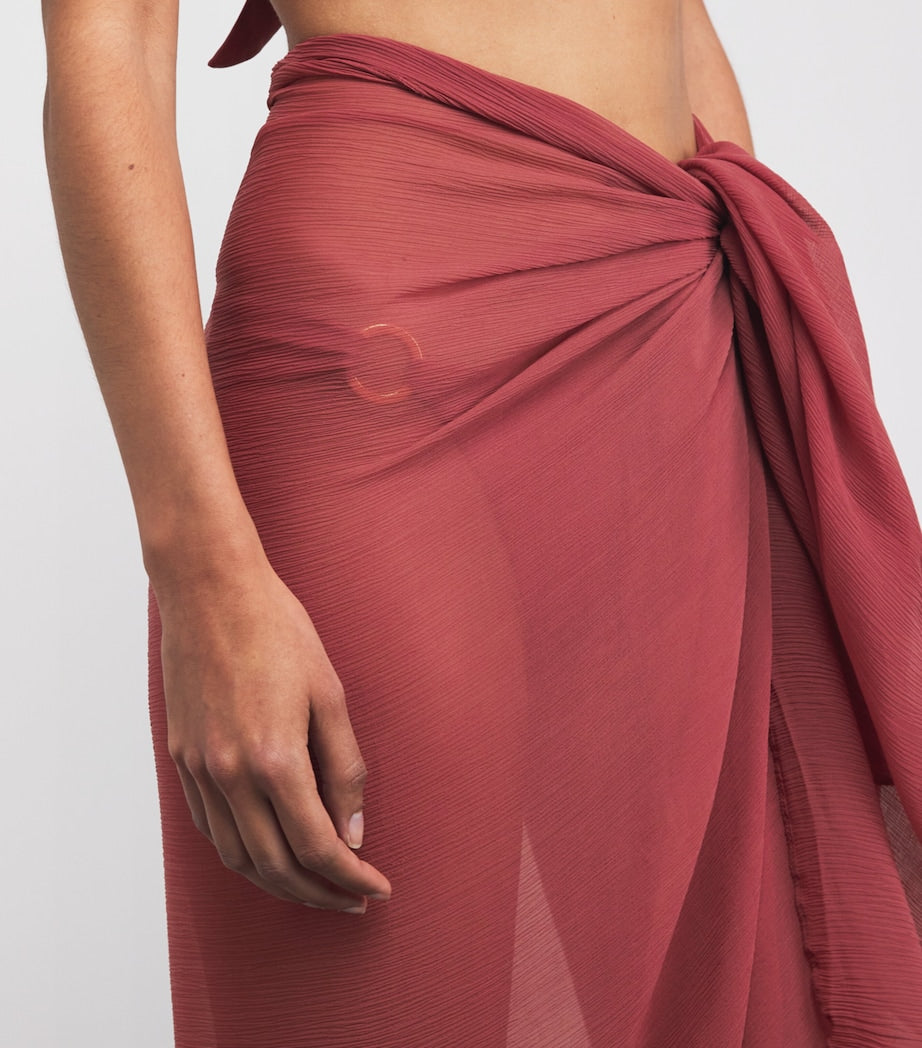 AWAY THAT DAY Burgundy Santorini Sarong