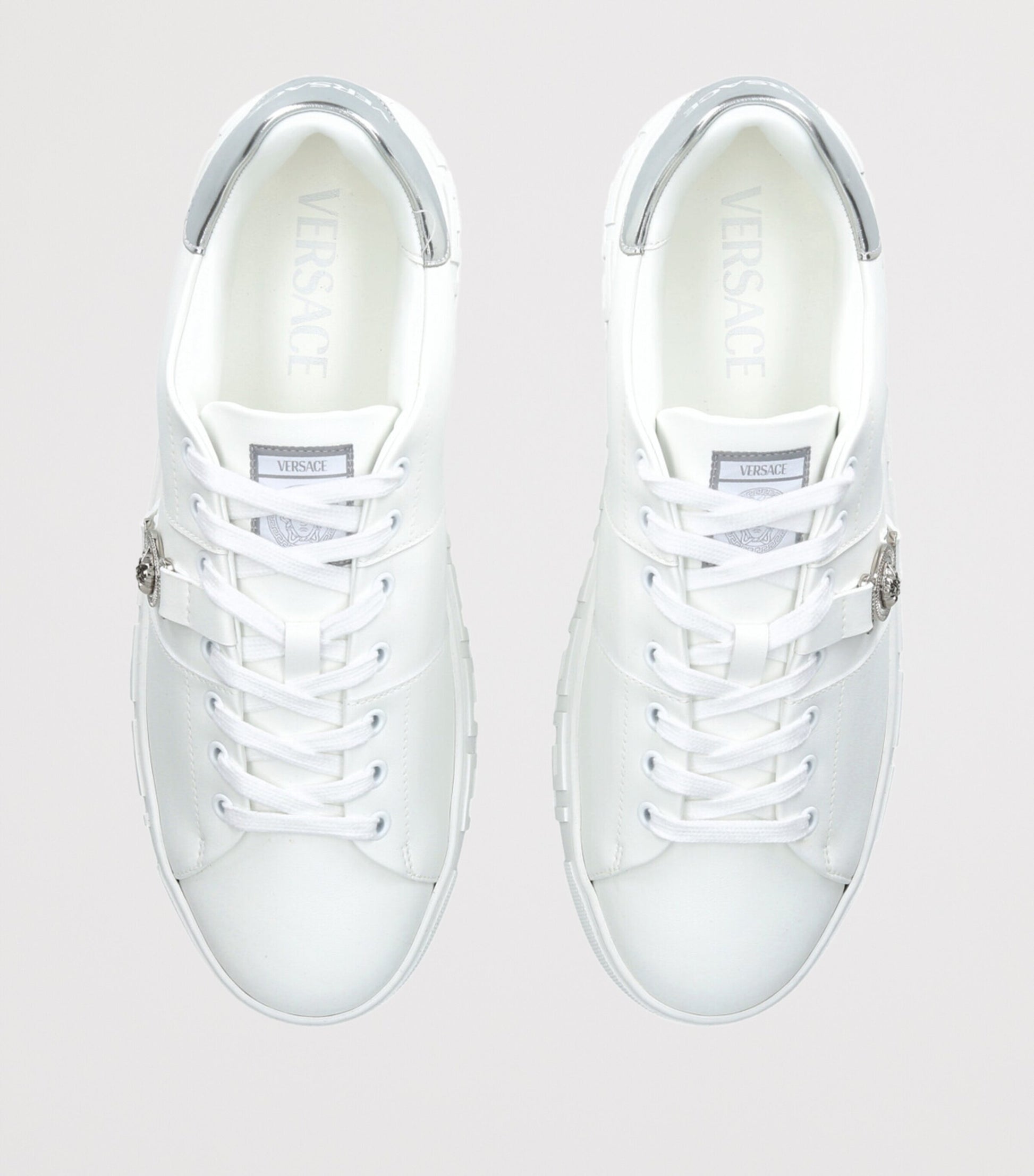 Leather Greca Medusa Sneakers