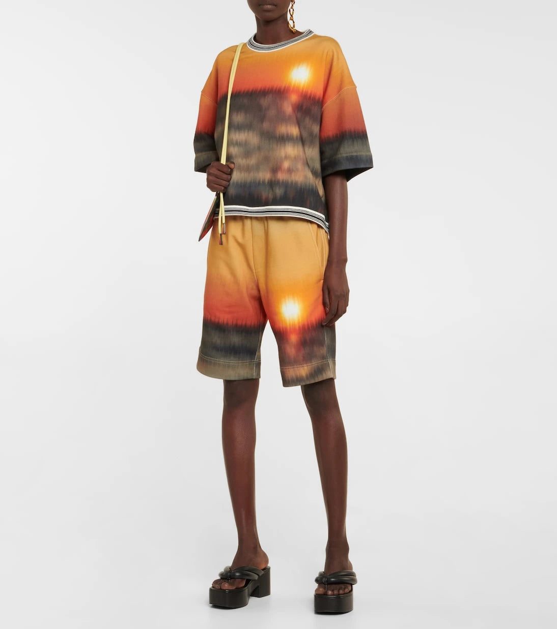 Dries Van Noten - Printed cotton jersey shorts