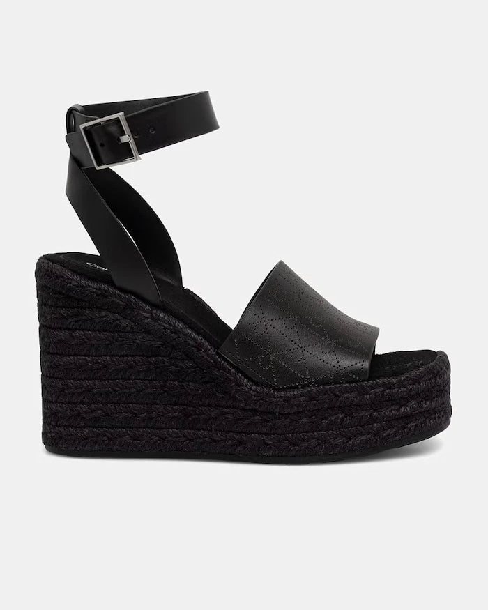 Calvin Klein WEDGE ESPAD 70 AOP LTH Sandalet