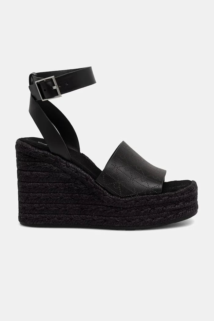 Calvin Klein сандали WEDGE ESPAD 70 AOP LTH