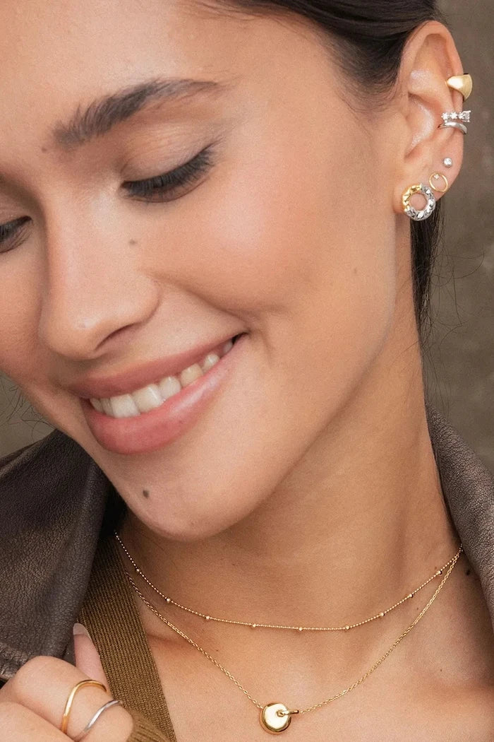 ANIA KRUK kadın altın elmaslı küpeler DIAMONDS