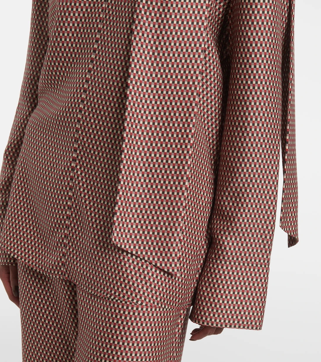Joseph - Scarf-detail printed silk blouse