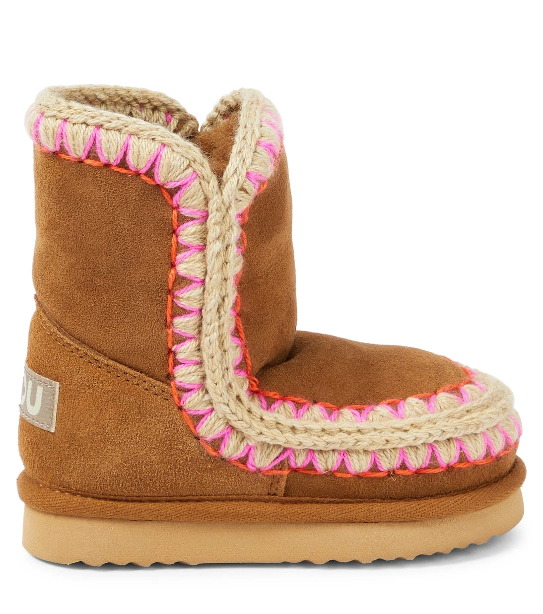 Mou Kids - Shearling-lined suede ankle boots