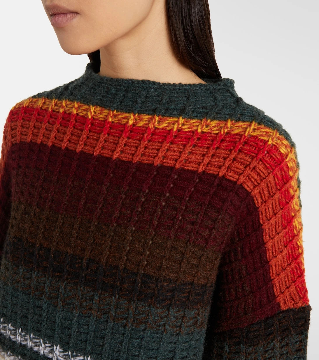 Khaite - Yanis striped cashmere sweater