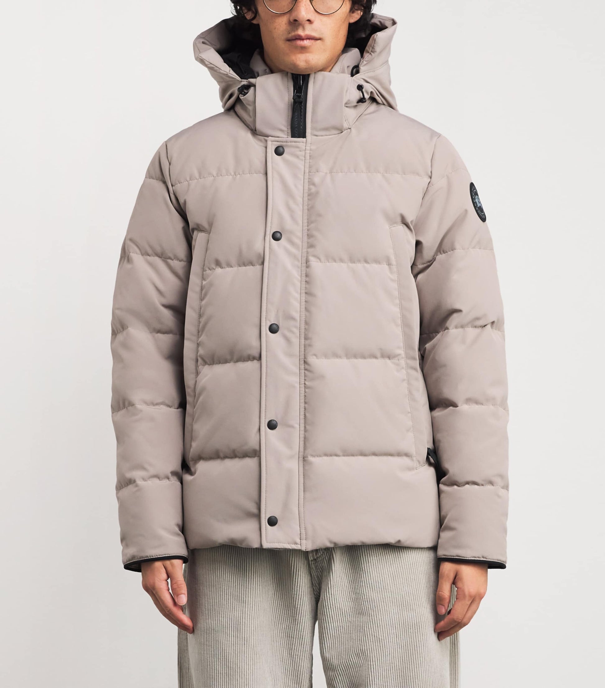 Canada Goose Beige Down Wyndham Parka