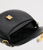 Black Small Leather Siena Saddle Bag