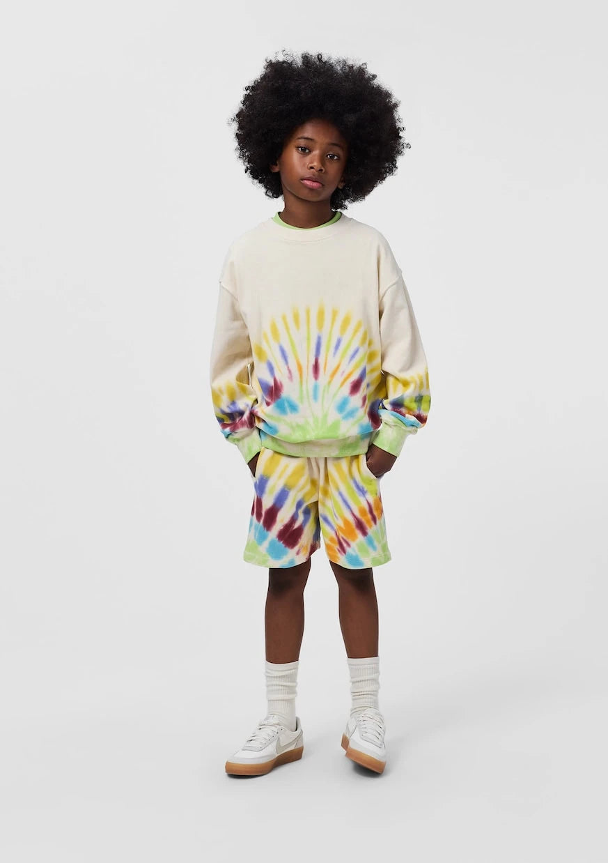 Molo - Amil tie-dye cotton jersey shorts