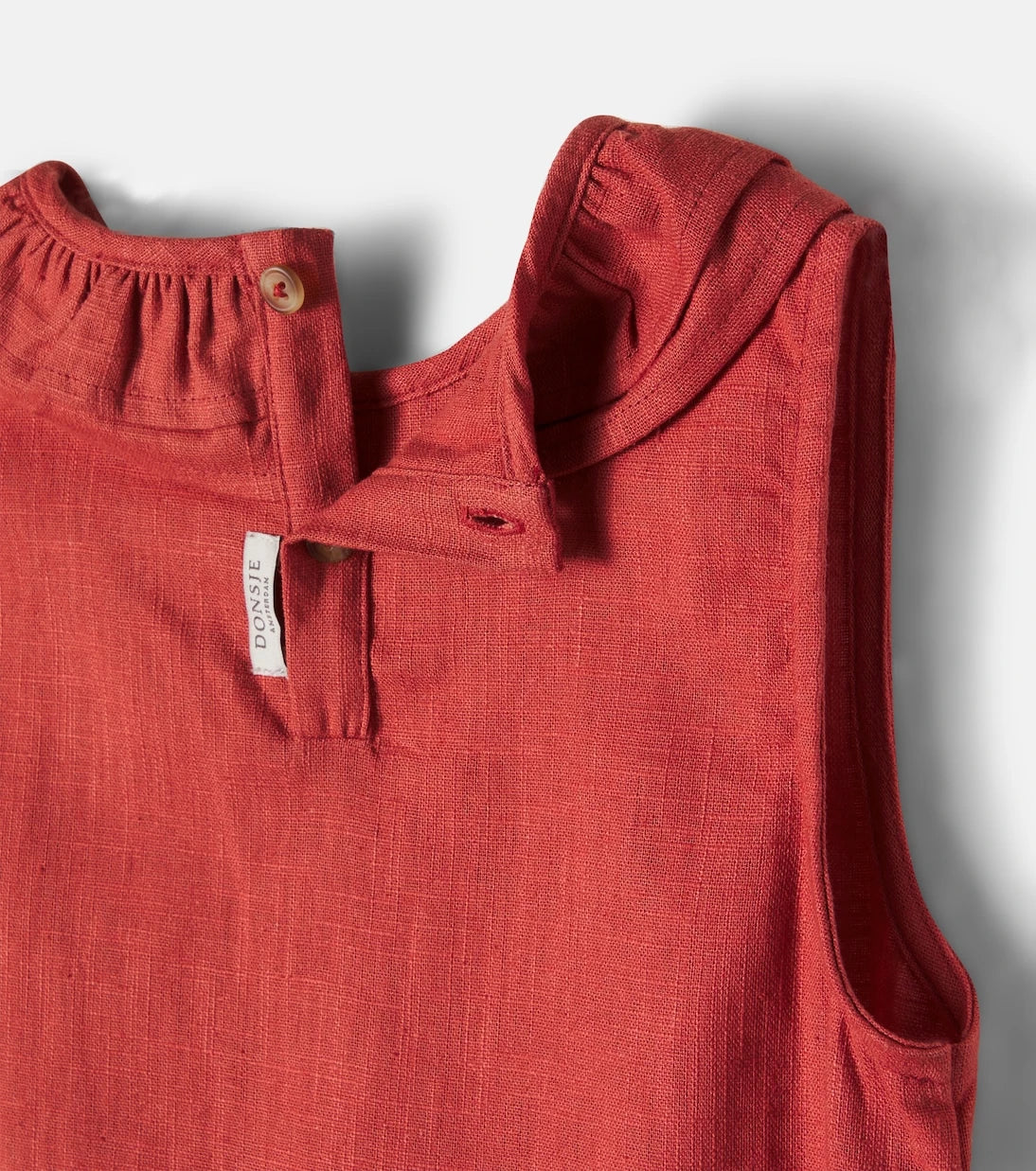 Donsje - Michelle ruffled linen and cotton dress