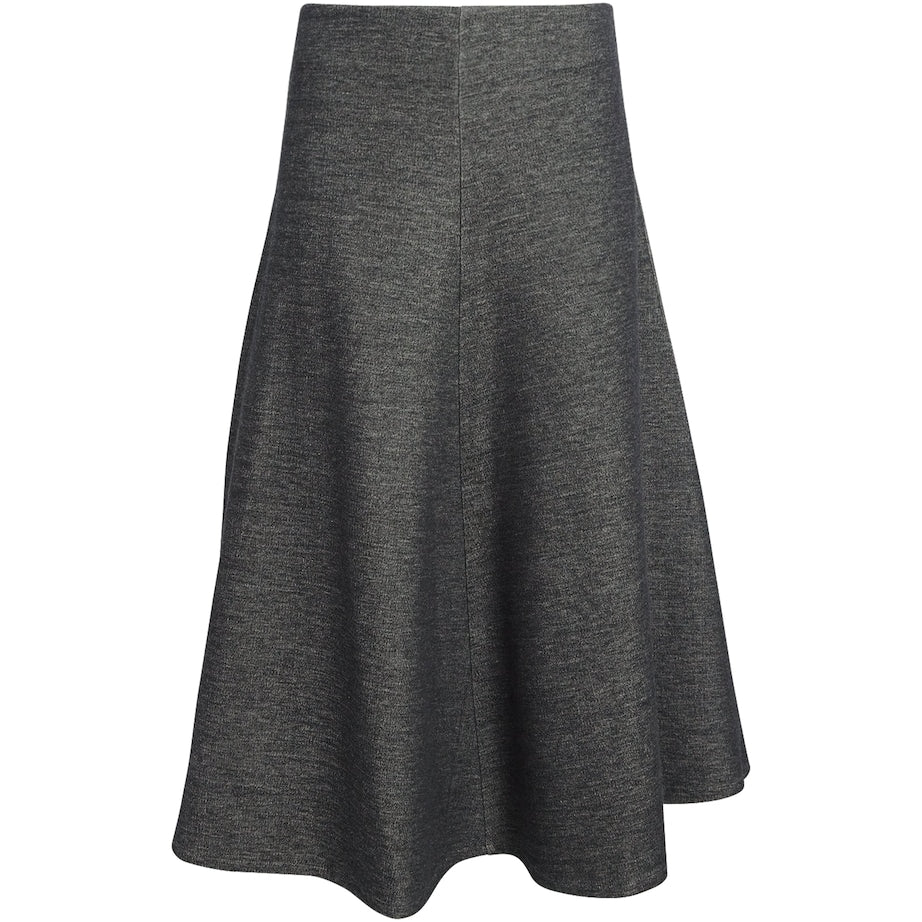 MAX&Co. Grey Jersey Flared Midi Skirt
