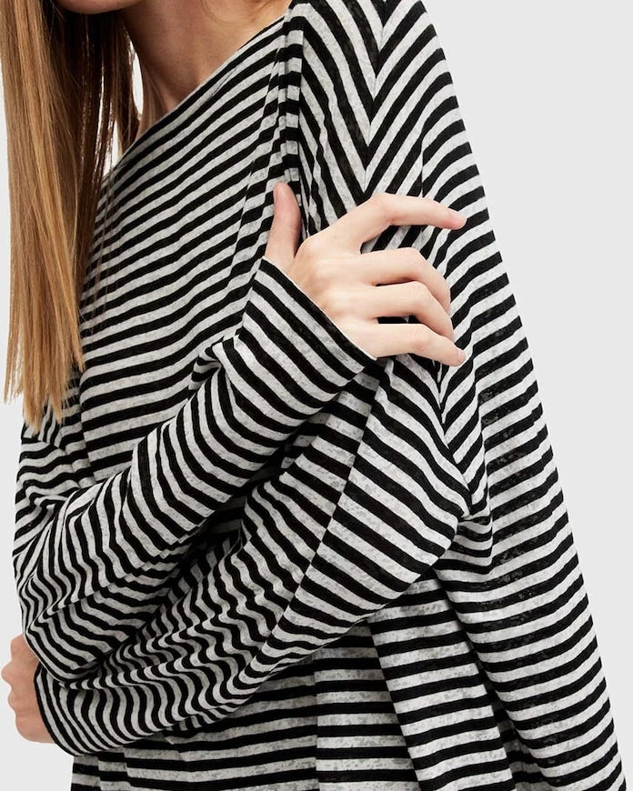 AllSaints RITA STRIPE TEE Bluz