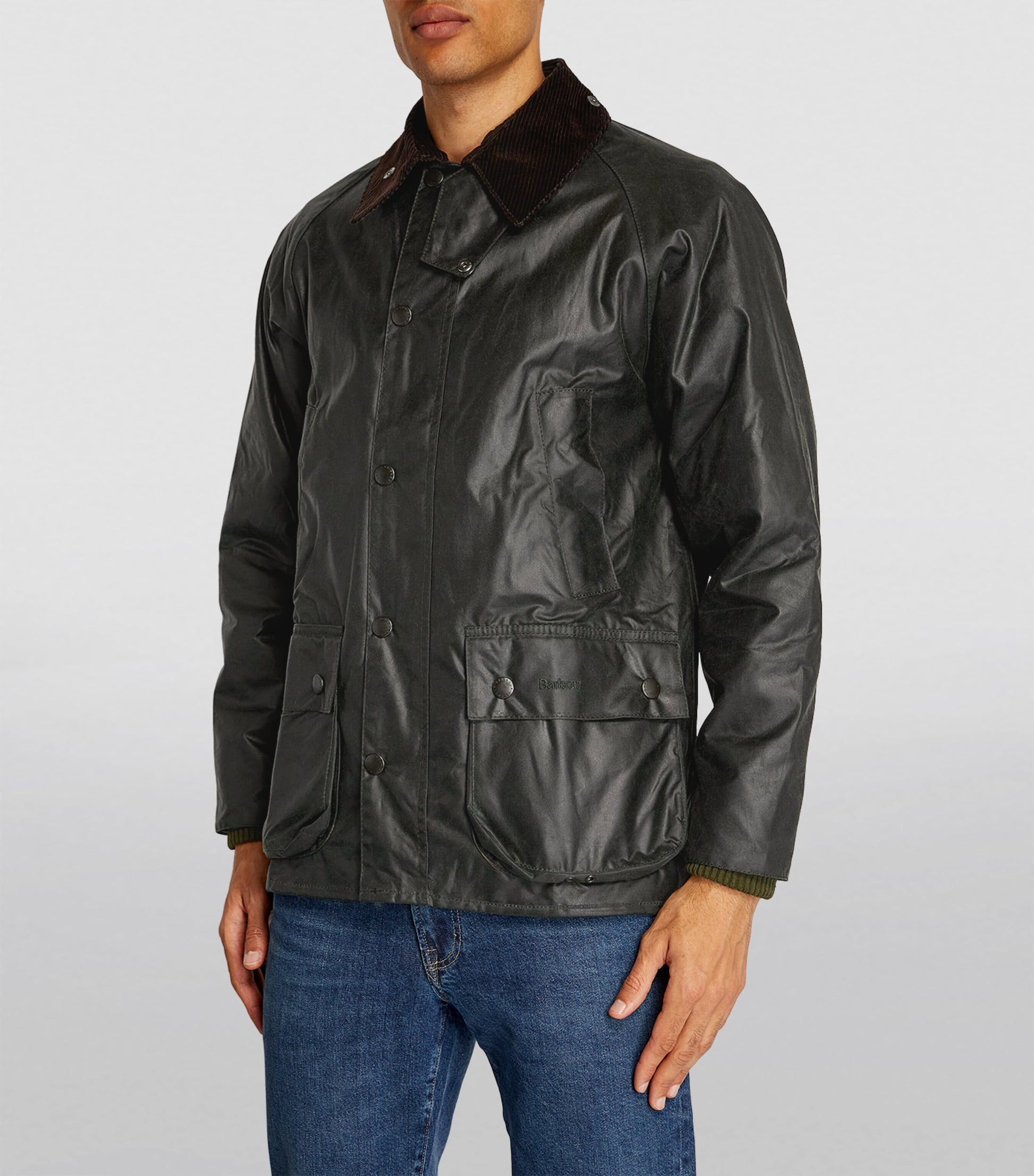 Green Waxed Bedale Jacket